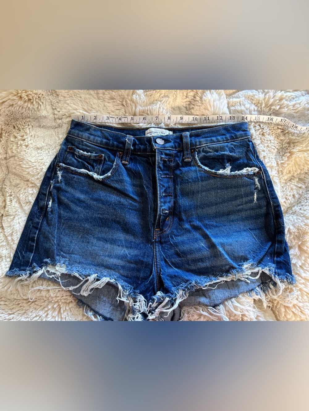 Abercrombie & Fitch High-Rise Mom Shorts Curve Love